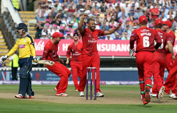 Nat West t20 Blast Finals day Edgbaston semi final LANCASHIRE COUNTY CRICKET CLUB v Hampshire 29/08/15 Lancs wickets Nat West t20 Blast Finals day Edgbaston semi final LANCASHIRE COUNTY CRICKET CLUB v Hampshire 29/08/15