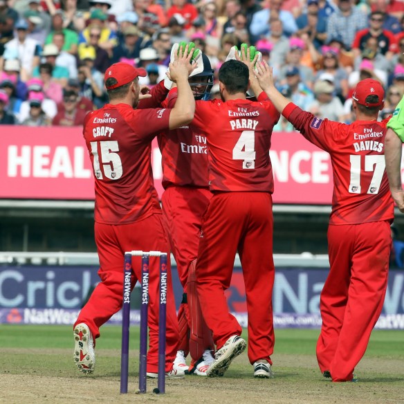 Nat West t20 Blast Finals day Edgbaston semi final LANCASHIRE COUNTY CRICKET CLUB v Hampshire 29/08/15 Lancs wickets Nat West t20 Blast Finals day Edgbaston semi final LANCASHIRE COUNTY CRICKET CLUB v Hampshire 29/08/15