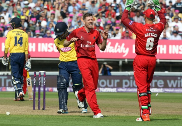 Nat West t20 Blast Finals day Edgbaston semi final LANCASHIRE COUNTY CRICKET CLUB v Hampshire 29/08/15 Lancs wickets Nat West t20 Blast Finals day Edgbaston semi final LANCASHIRE COUNTY CRICKET CLUB v Hampshire 29/08/15