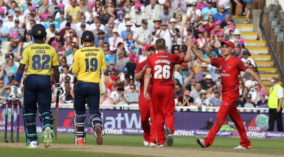 Nat West t20 Blast Finals day Edgbaston semi final LANCASHIRE COUNTY CRICKET CLUB v Hampshire 29/08/15 Lancs wickets Nat West t20 Blast Finals day Edgbaston semi final LANCASHIRE COUNTY CRICKET CLUB v Hampshire 29/08/15