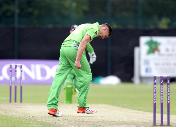 LANCASHIRE COUNTY CRICKET CLUB Liverpool CC Royal London One-Day Cup Lancashire v Nottingham Gavin Griffiths takes his first 04/08/15