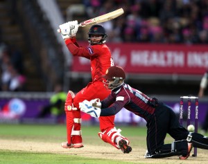 Arron Lilley lancs batting FINAL Nat West t20 Blast Finals day Edgbaston LANCASHIRE COUNTY CRICKET CLUB V  Northants 29/08/15