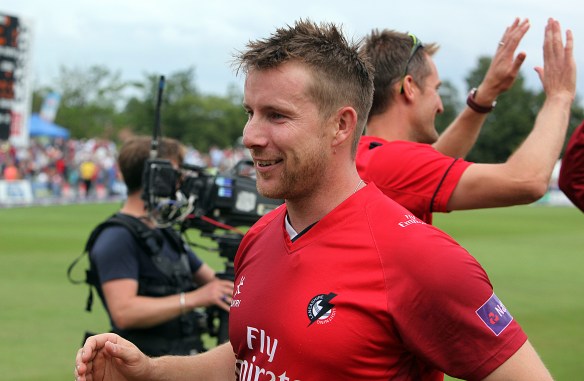 KENT COUNTY CRICKET CLUB t20 blast Quarter final Kent v Lancashire 15/08/15 Lancashire celebrate their win