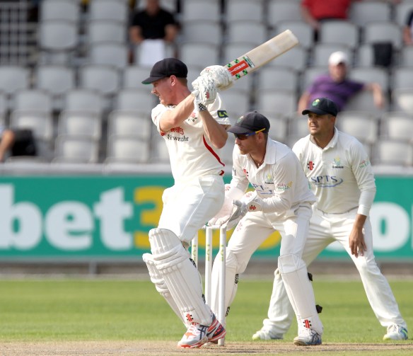 James Faulkner LANCASHIRE COUNTY CRICKET CLUB Emirates Old Trafford LV= County Championship Lancashire v Glamorgan 22/08/15