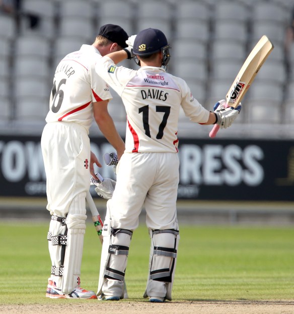 Alex Davies 50 LANCASHIRE COUNTY CRICKET CLUB Emirates Old Trafford LV= County Championship Lancashire v Glamorgan 22/08/15