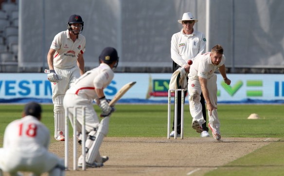 David LLoyd to Alex Davies LANCASHIRE COUNTY CRICKET CLUB Emirates Old Trafford LV= County Championship Lancashire v Glamorgan 22/08/15