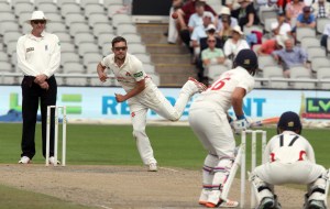 Simon Kerrigan LANCASHIRE COUNTY CRICKET CLUB Emirates Old Trafford LV= County Championship Lancashire v Glamorgan 22/08/15