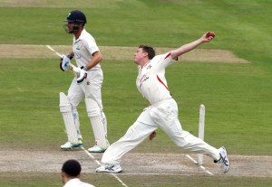 James Faulkner LANCASHIRE COUNTY CRICKET CLUB Emirates Old Trafford LV= County Championship Lancashire v Glamorgan 23/08/15