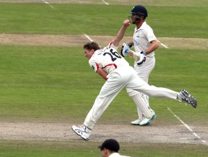 James Faulkner LANCASHIRE COUNTY CRICKET CLUB Emirates Old Trafford LV= County Championship Lancashire v Glamorgan 23/08/15