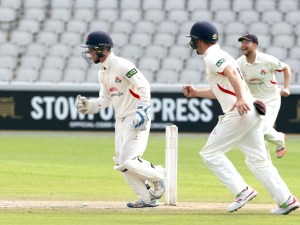 Alex davies stumps Wagg LANCASHIRE COUNTY CRICKET CLUB Emirates Old Trafford LV= County Championship Lancashire v Glamorgan 24/08/15