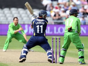 LANCASHIRE COUNTY CRICKET CLUB Emirates Old Trafford Royal London One-Day Cup Lancashire v Warwickshire 02/08/15 Tim Ambrose