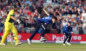 Chris Woakes ENGLAND v AUSTRALIA Royal London One Day Series LANCASHIRE COUNTY CRICKET CLUB Emirates Old Trafford 08/09/15
