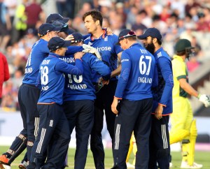 Steven Finn ENGLAND v AUSTRALIA Royal London One Day Series LANCASHIRE COUNTY CRICKET CLUB Emirates Old Trafford 08/09/15