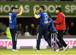 Liam Plunkett ENGLAND v AUSTRALIA Royal London One Day Series LANCASHIRE COUNTY CRICKET CLUB Emirates Old Trafford 08/09/15