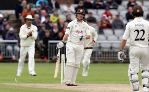 RJ Burnsb Bailey LANCASHIRE COUNTY CRICKET CLUB Emirates Old Trafford LV= County Championship Lancashire v Surrey 14/09/15