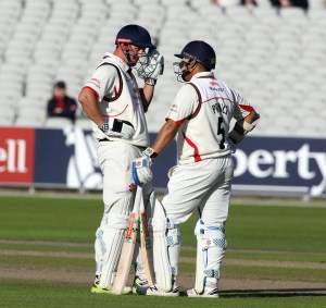 Phil Mustard Ashwell Prince LANCASHIRE COUNTY CRICKET CLUB Emirates Old Trafford LV= County Championship Lancashire v Surrey 15/09/15