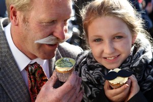The Distinguished Gentlemens Ride Prostate Cancer UK Youles Triumph Manchester Steve Moore and daughter Freyer from Whaley Bridge