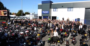 The Distinguished Gentlemens Ride Prostate Cancer UK Youles Triumph Manchester