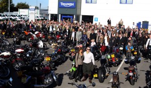 The Distinguished Gentlemens Ride Prostate Cancer UK Youles Triumph Manchester