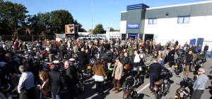 The Distinguished Gentlemens Ride Prostate Cancer UK Youles Triumph Manchester