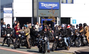 The Distinguished Gentlemens Ride Prostate Cancer UK Youles Triumph Manchester