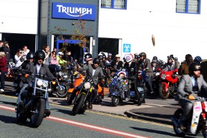 The Distinguished Gentlemens Ride Prostate Cancer UK Youles Triumph Manchester