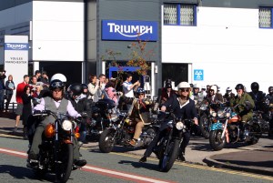 The Distinguished Gentlemens Ride Prostate Cancer UK Youles Triumph Manchester