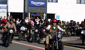 The Distinguished Gentlemens Ride Prostate Cancer UK Youles Triumph Manchester