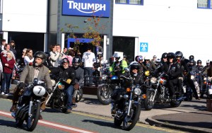The Distinguished Gentlemens Ride Prostate Cancer UK Youles Triumph Manchester